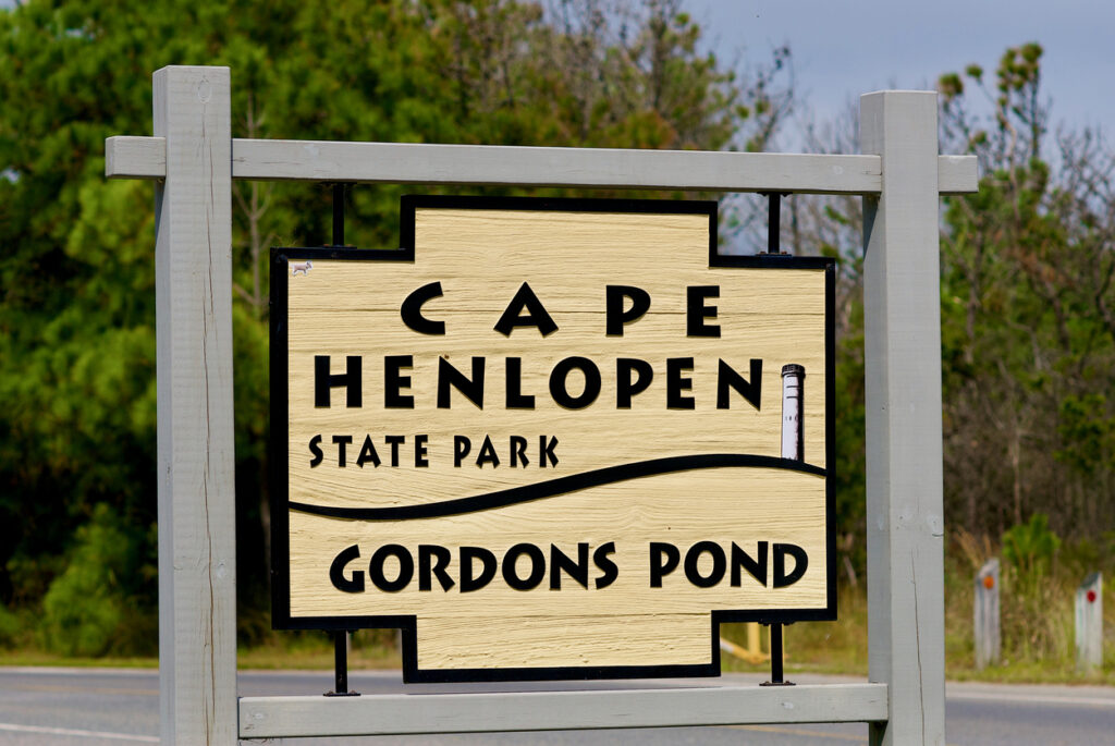 Gordons Pond Sign, Delaware